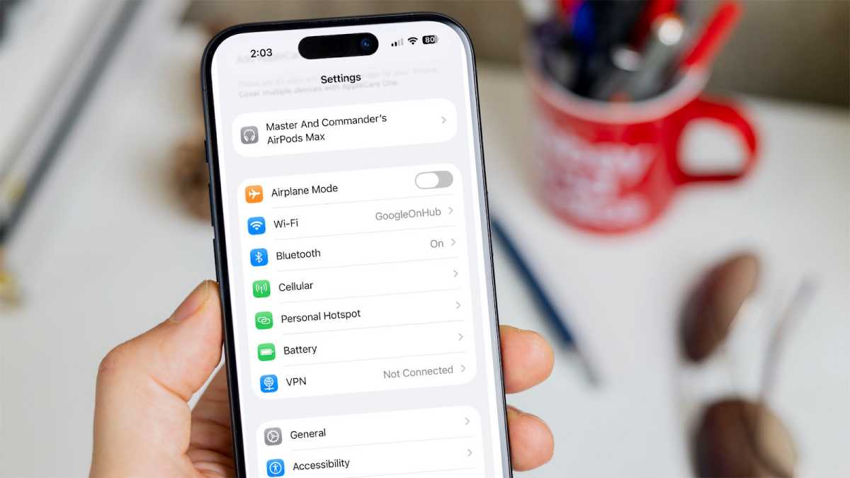 Finding hotspot on an iPhone