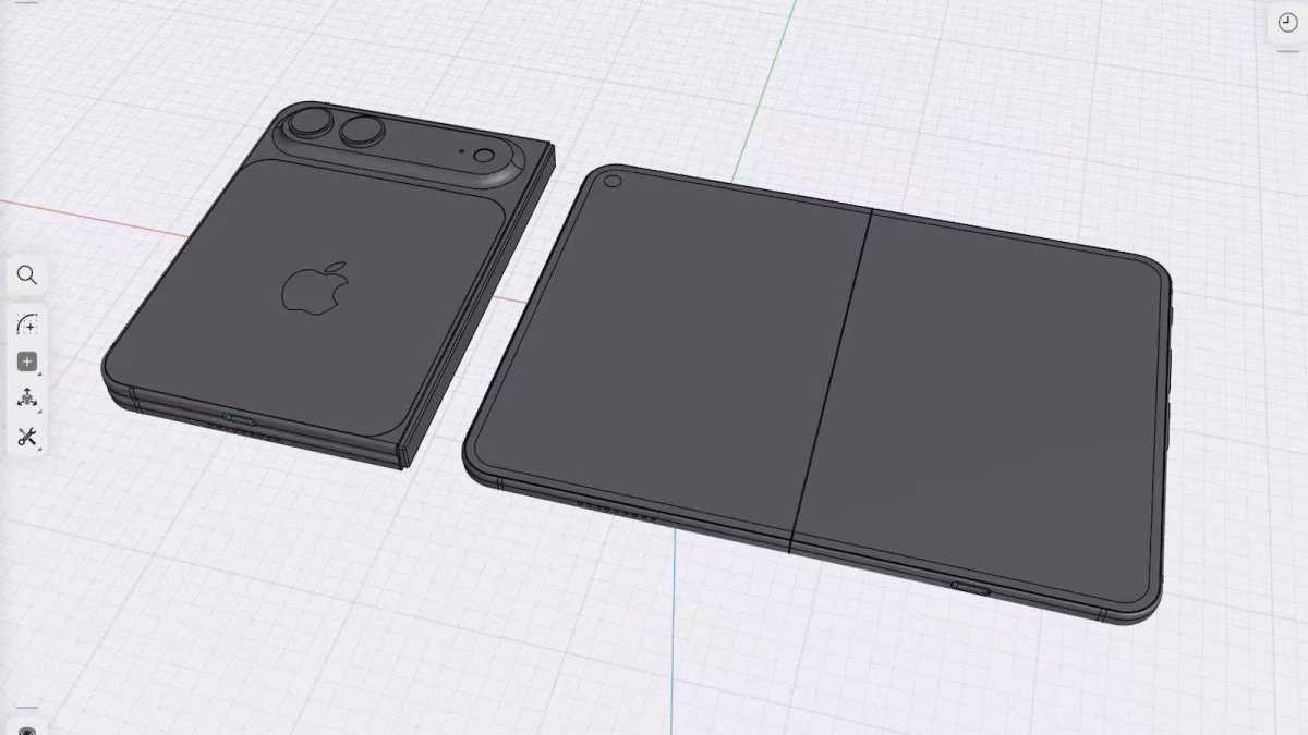 Sonny Dickson iPhone 'Ultra' foldable CAD image 