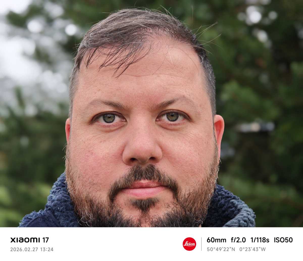 Xiaomi 17 camera sample portrait mode telephoto camera